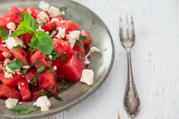 Watermelon Beet Salad With Goat Cheese
