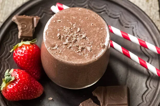 strawberry banana chocolate smoothie Recipe