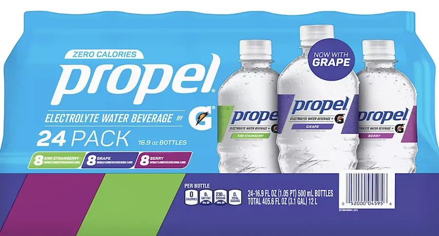 is propel water carbonated